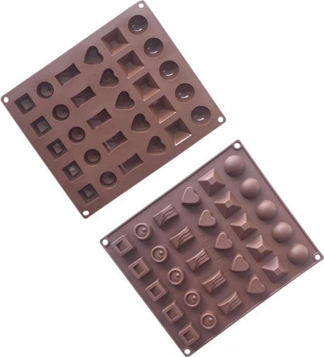 ProductGoods - Siliconen Chocoladevorm Groot - Bonbonvorm - Ijsblokjesvorm