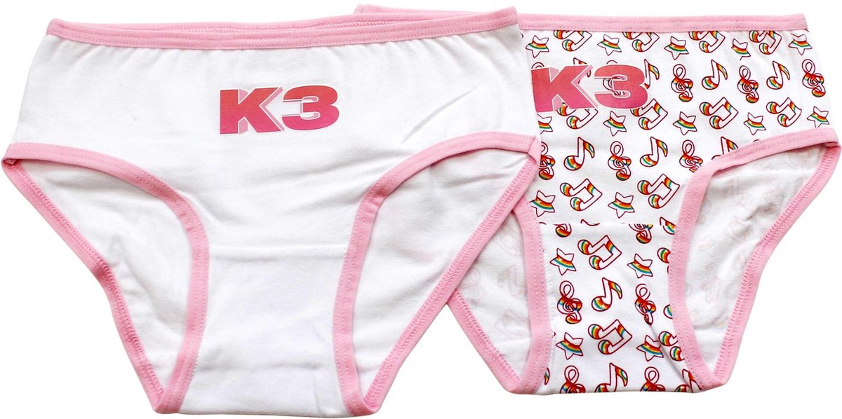 K3 Onderbroek 2-pack roze maat 110/116 | bol.com