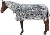 Excellente couverture anti-mouches pour chevaux - Chevaux de couverture d'eczéma - imprimé zèbre - y compris la partie du cou 195cm