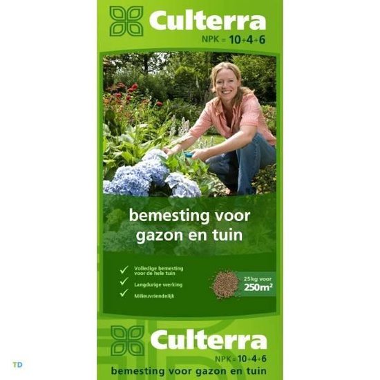 Culterra Groen (NPK 10+4+6) - Natuurmest 25kg