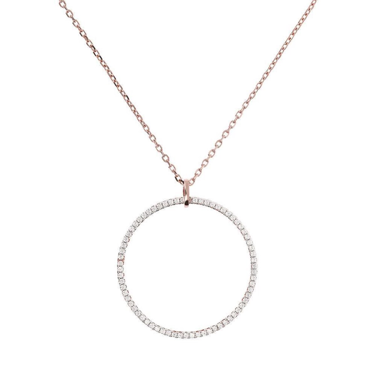 necklace with Open Circle Elements WSBZ01265.WR