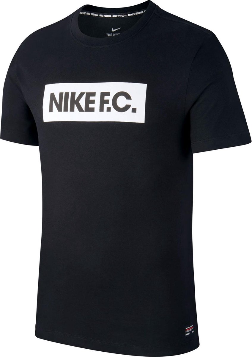 Nike FC Shirt Heren Sportshirt - Maat S - Mannen - zwart/wit | bol.com