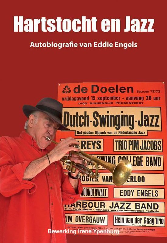 Cover van het boek 'Hartstocht en jazz' van Eddie Engels
