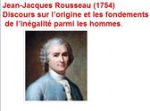 Discours sur l’origine et les fondements de l’inégalité parmi les hommes