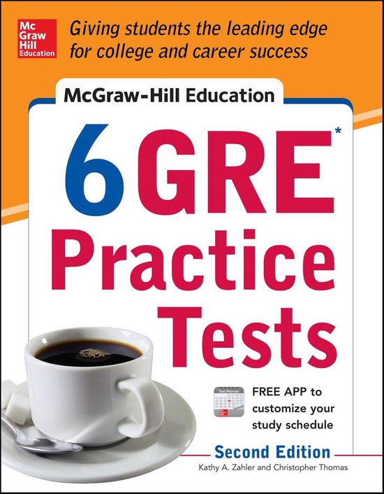 McGraw-Hill Education 6 GRE Practice Tests, 2nd Edition - cover