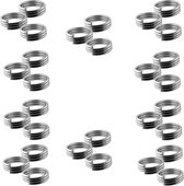Veerringetjes voor shafts Zilver - 10 Sets (30 stuks) Darts Set - Cadeau