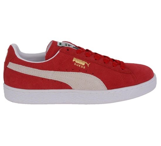 Puma Suede Classic+ Sportschoenen - Maat 40.5 - Unisex - rood/wit | bol.com