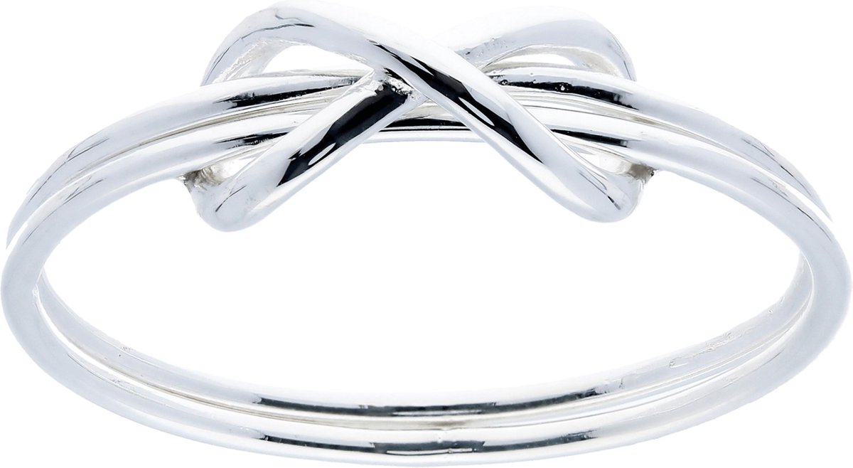 Silver Lining ring - zilver - infinity - dubbele band - maat 56