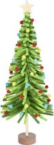 Groen vilten kerstboompje decoratie 45 cm