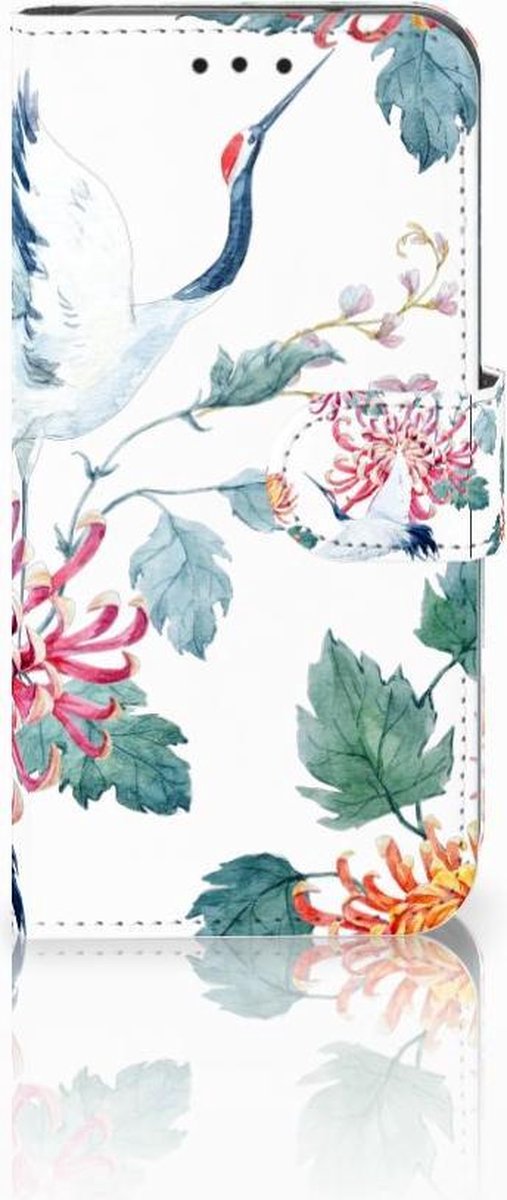Samsung Galaxy S10e Telefoonhoesje met Pasjes Bird Flowers