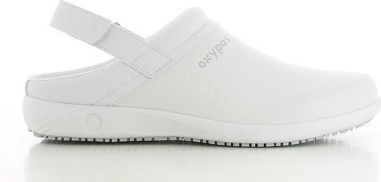 OXYPAS REMY : Professionele slipper in leder - Maat 45 - Wit