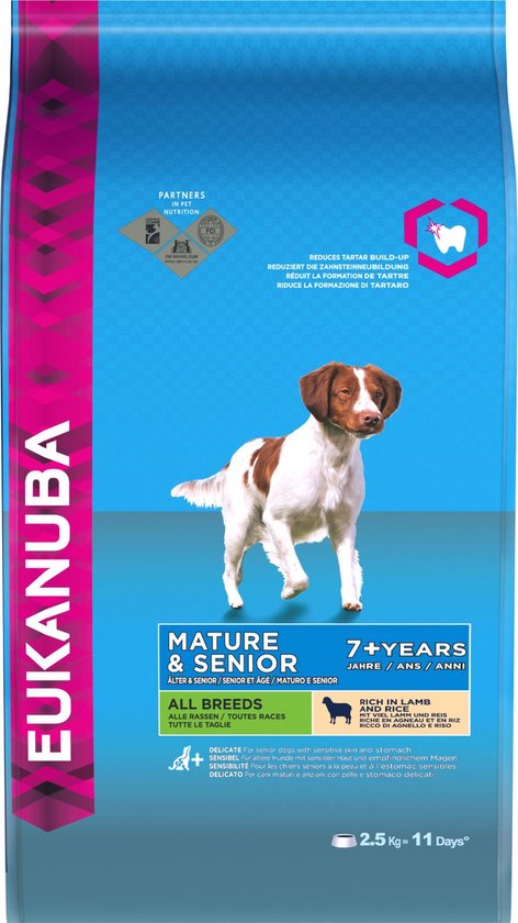 Eukanuba Mature Senior Lam&Rijst - Hondenvoer - 2.5 kg