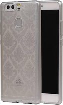 TPU Paleis 3D Back Cover for Huawei P9 Zilver