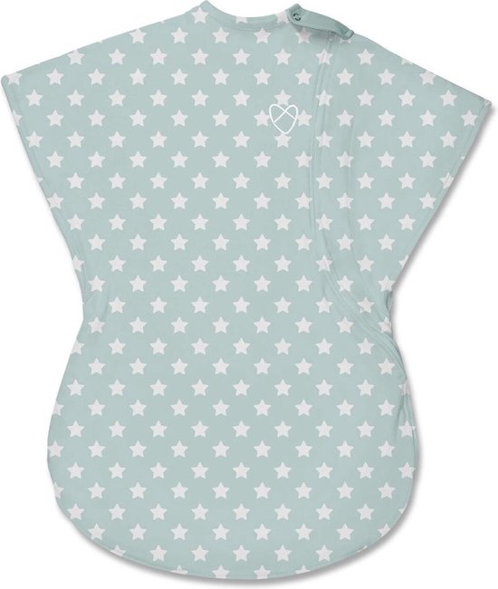 SwaddleMe Wiggle Blanket slaapzak Aqua sterren Large