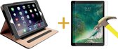 Apple iPad 9.7 (2017) / (2018) - Étui en cuir Protection intégrale à 360 degrés Noir et Nude Protection d'écran intérieure - Étui intelligent pour iPad 9.7 2017 Case Cover Case