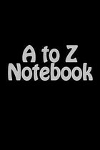A to Z Notebook