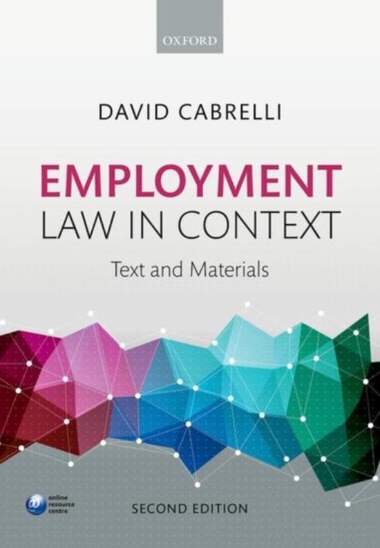 Employment Law in Context - cover