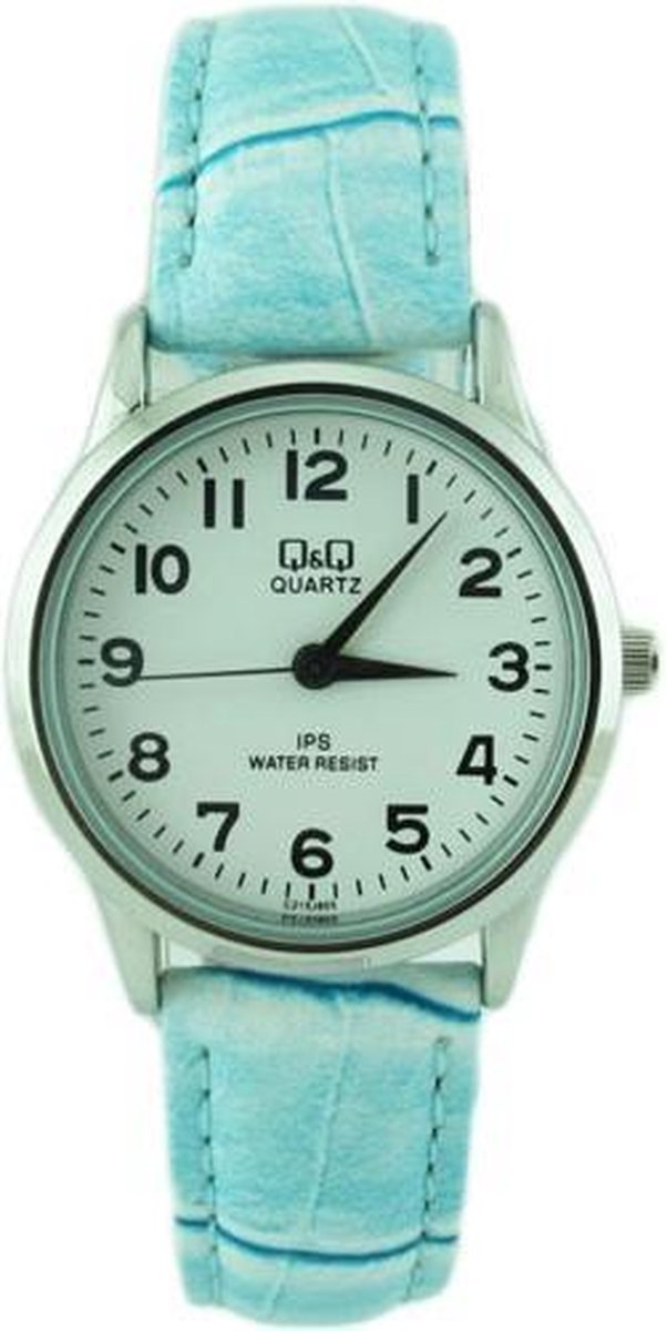 Leuke horloge met blauw band -van het merk QQ -C215J805Y