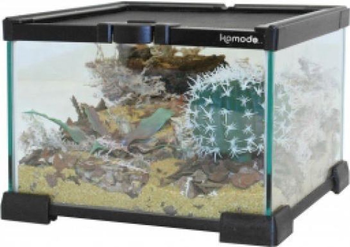 Komodo Nano Habitat Glazen Terrarium 21X21X15 CM