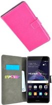 Huawei P8 Lite 2017 Hoesje P Wallet Bookcase Roze