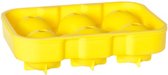 Cosy&Trendy IJsblokvorm 6x XL ballen - siliconen - geel