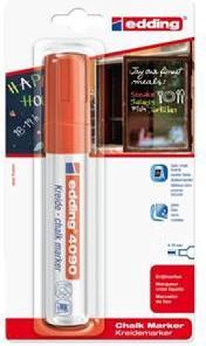 Krijtstift edding 4090 window blok 4-15mm rood