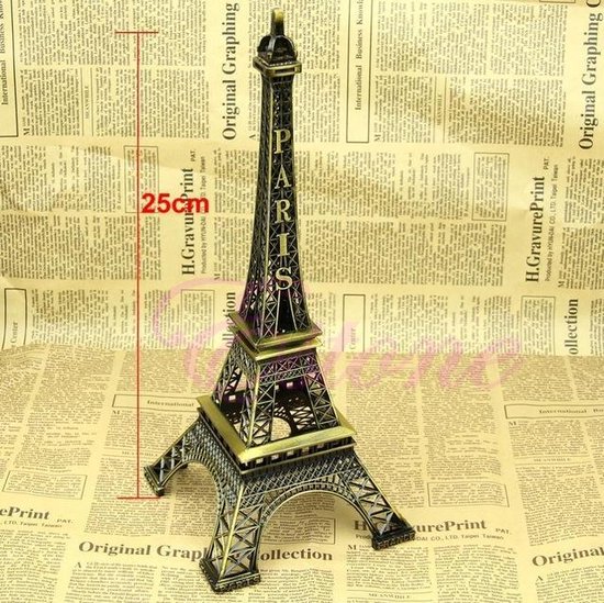 werkwoord Afspraak Wrijven Eiffeltoren Parijs 25cm beeldje Eiffel Toren | bol.com