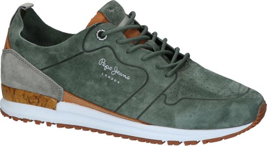 Pepe Jeans - Pms30411 - Sneaker laag gekleed - Heren - Maat 44 -  Groen;Groene - 765 -Kaki | bol.com