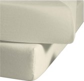 Senza Donna 180 GSM Topper hoeslaken Ecru Ivoor - 180x220+20 cm