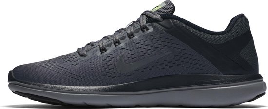 Nike Flex 2016 Run Shield - Hardloopschoenen - Dames - Maat 5 - Cool Grey/Mtlc Hematite-Black-Volt