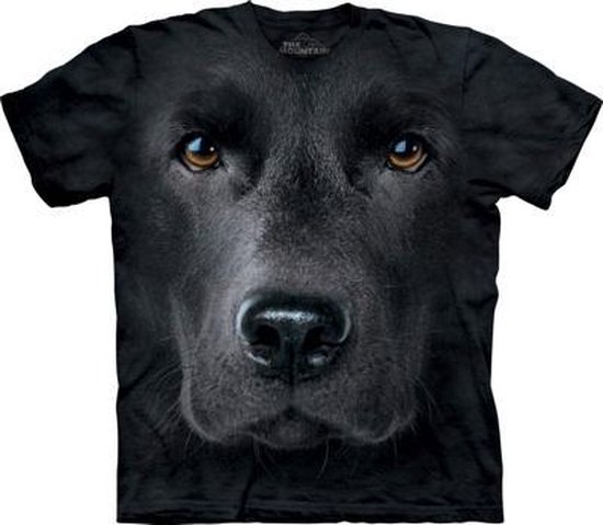 Kinder honden T-shirt zwarte Labrador 98-104 (s)