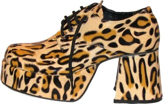 Luipaard print plateau schoenen voor heren 42-43 | bol.com