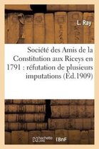 Societe Des Amis de La Constitution Aux Riceys En 1791