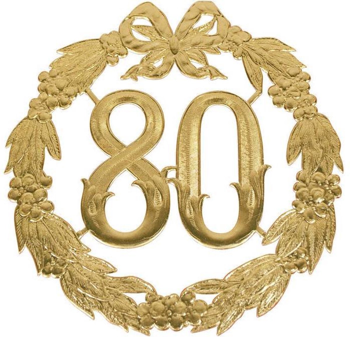 Jubileumcijfer 80 - 24cm - 80 Jaar - Goud