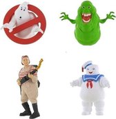 Speelset met Abby, Slimer, het Ghostbuster Logo - marshmallow -  6-8cm