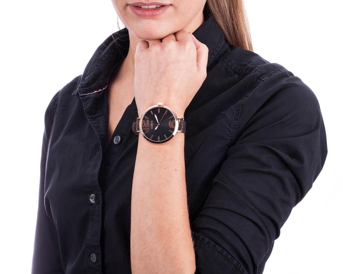 OOZOO TIMEPIECES - Horloge - schwarz/zwart