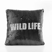 Wild Life Loom In Bloom Magisch Zeemeerminkussen met Pailletten