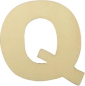 Houten Plakletter Q | 8 cm