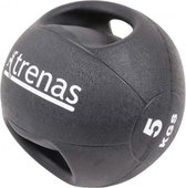 Trenas Medicijnbal - Medicine bal met dubbele handgrepen - Medicine bal Dual Grip - 5 kg - Zwart - (Professioneel gebruik)