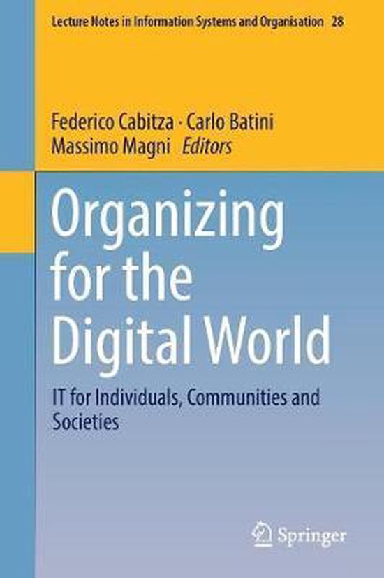 Lecture Notes in Information Systems and Organisation28- Org ... - cover