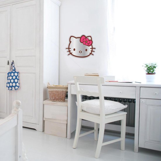 Hello Kitty - Plexi spiegel - Roze - 30x30 cm