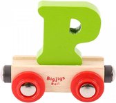 Bigjigs - Rails - Naamtrein - Letter P - Oranje