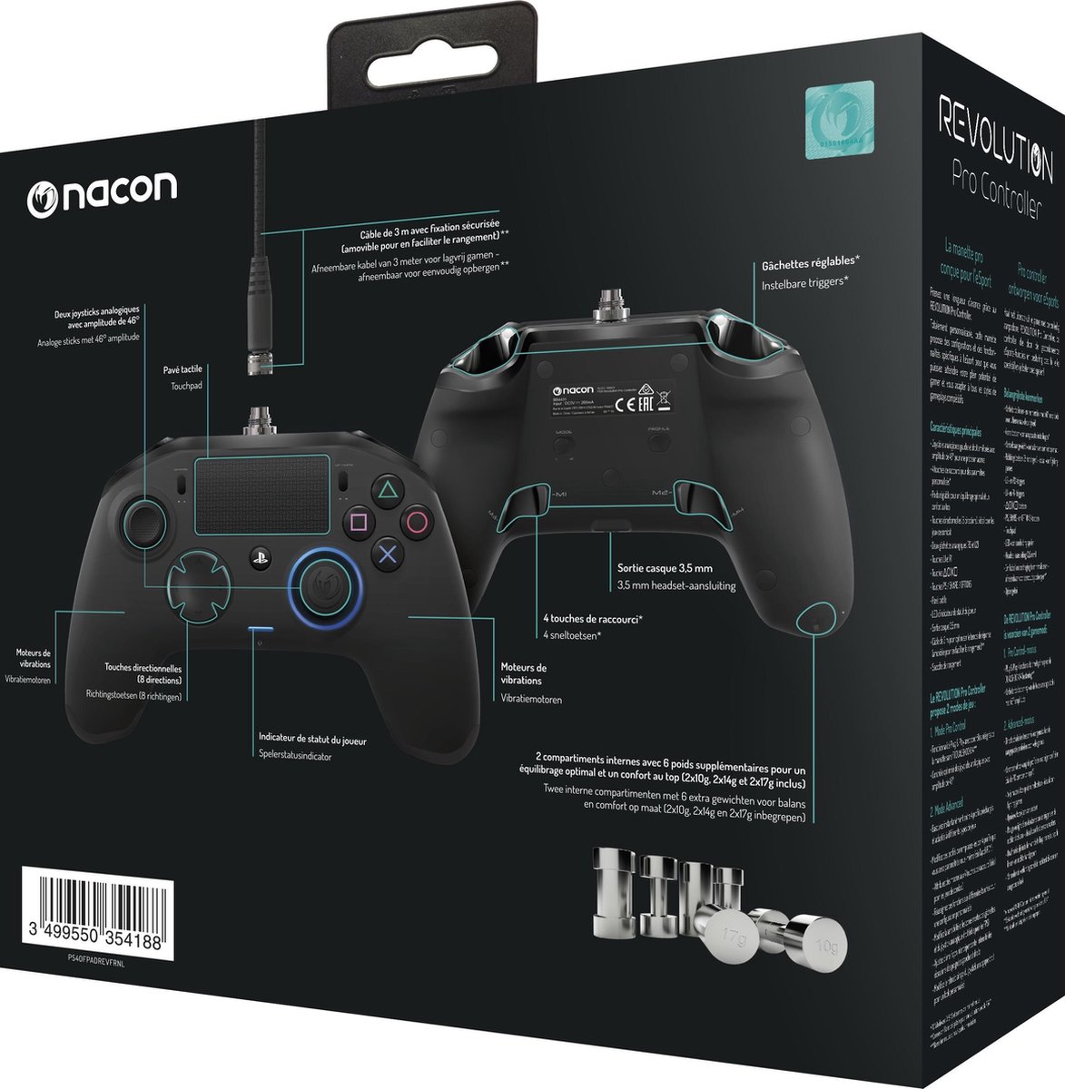Bol Com Nacon Revolution Pro Official Controller Ps4 Zwart Bol Com Nacon Revolution Pro Official Controller Ps4 Zwart