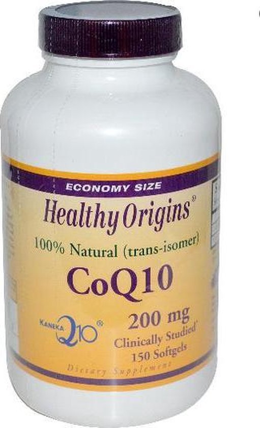 CoQ10 (Kaneka Q10), 200 mg (150 Softgels) - Healthy Origins | bol.com