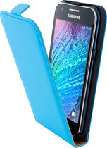 Mobiparts Premium Flip Case Samsung Galaxy J1 Light Blue