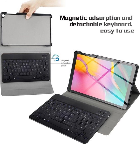 kennisgeving wrijving geur AZERTY Bluetooth Keyboard hoes voor Samsung Galaxy Tab S5e - zwart | bol.com