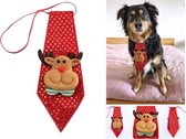 Mini 3D Kerststropdas - Kerstmis stropdas - Kerst Hert - Voor kinderen en de hond - Rudolph 1 stuks