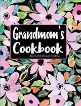 Grandmom's Cookbook Black Wildflower Edition