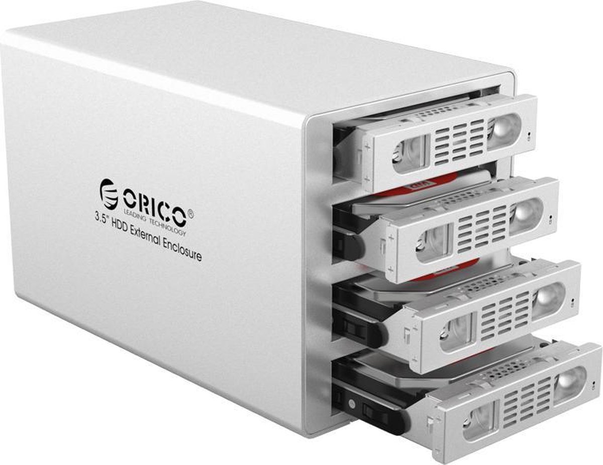 Orico Aluminium Harde Schijf Behuizing voor Vier 3.5 inch Harde Schijven USB3.0