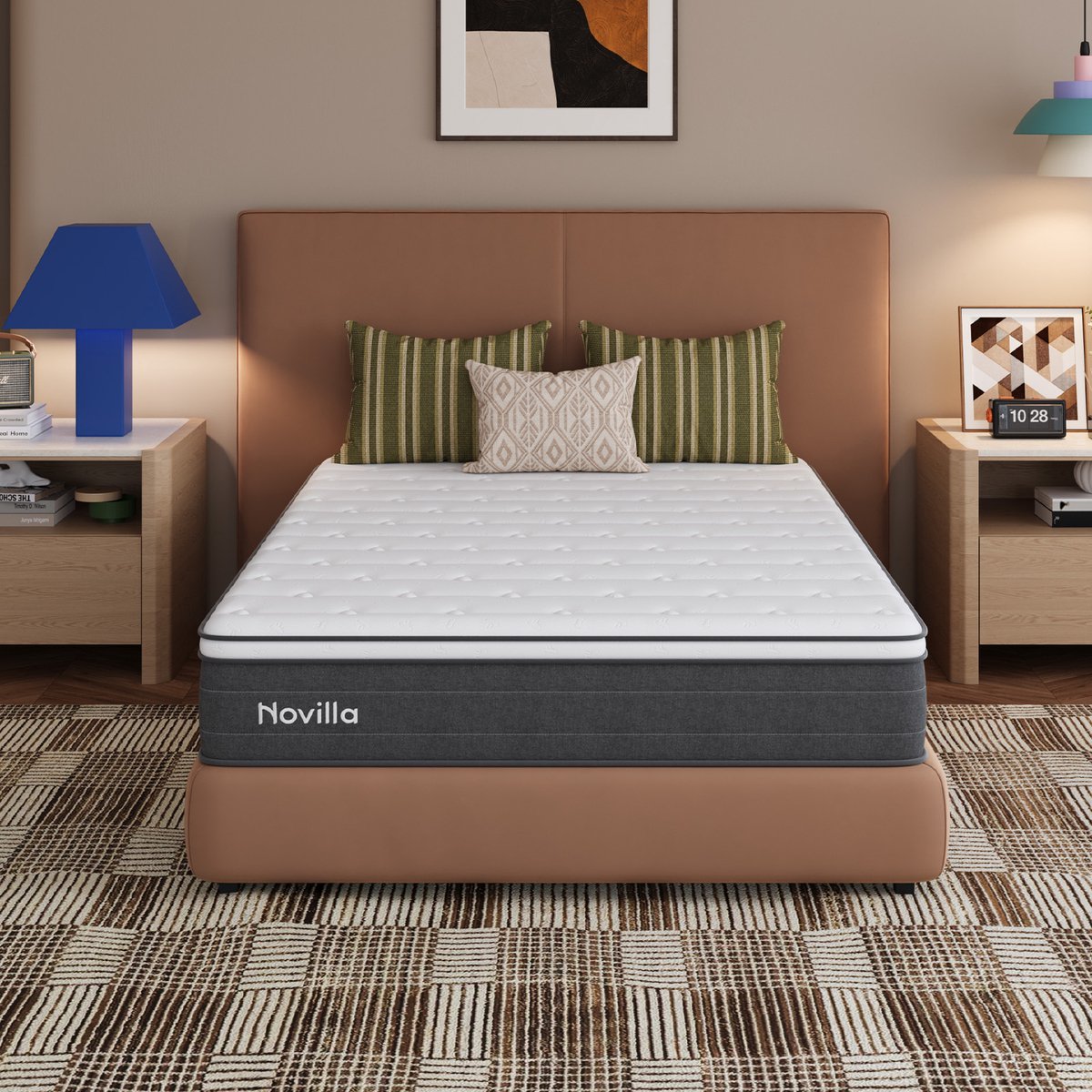 Novilla Pocketveringmatras 140x200 cm - 7 comfortzones - H3 - 22 cm Grijs